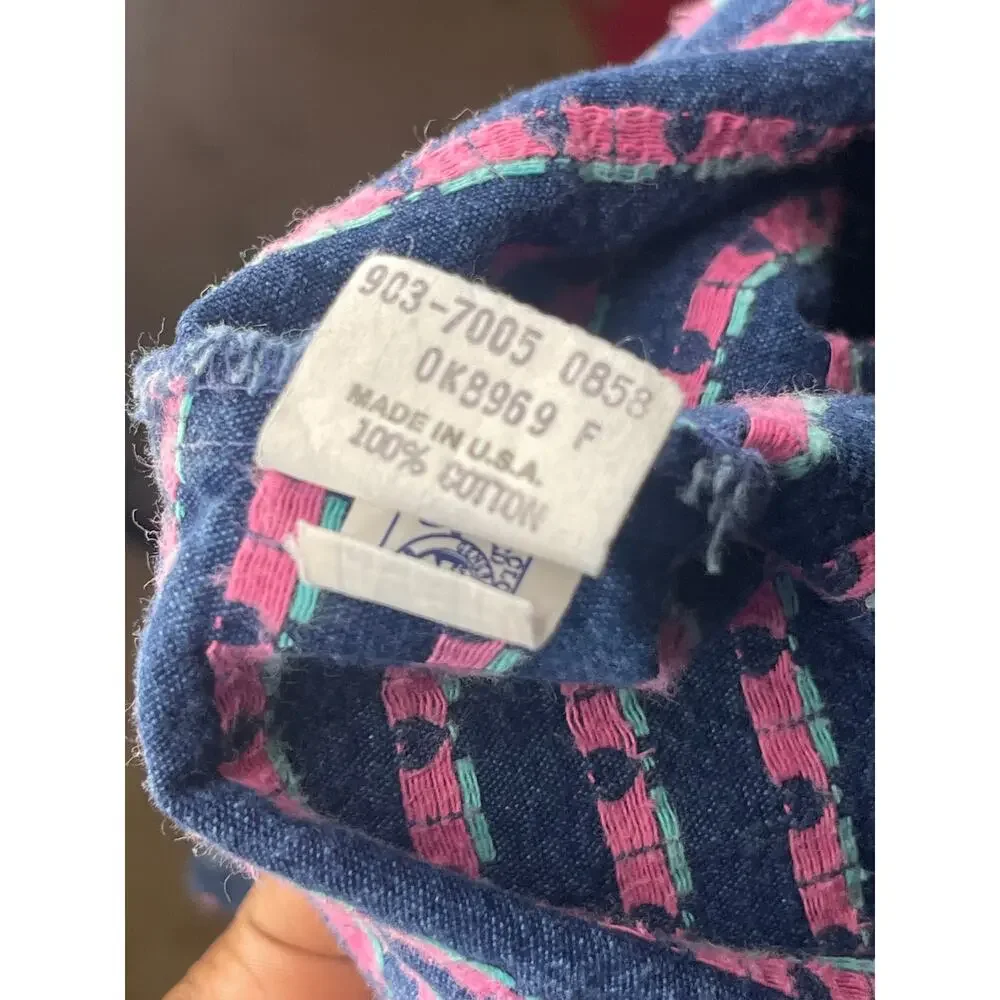 Vintage OshKosh Flower Dress Union Tag